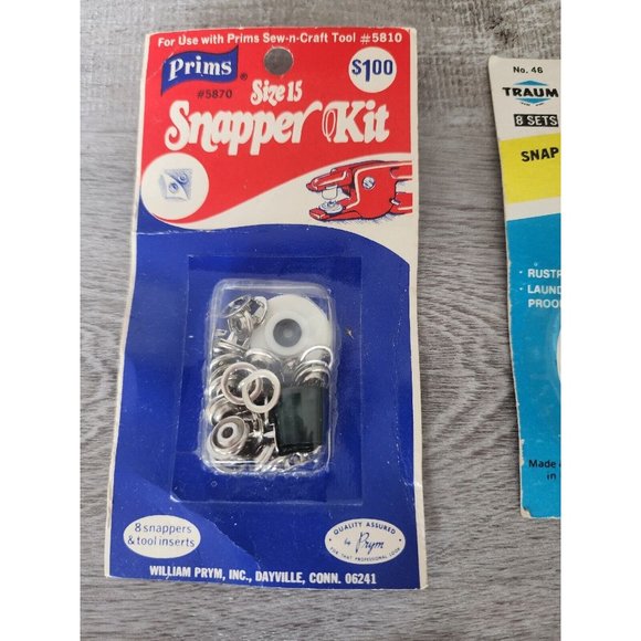 Vintage Prims Sew N Craft Tool to Set Snaps Studs Eyelets With Accessories - Picture 6 of 10